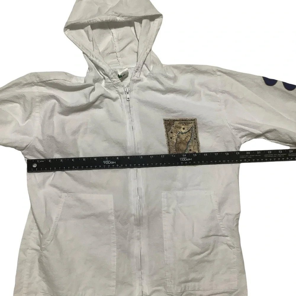 La Iguana Cozumel Beach Full-zip Hoodie Sz Small White